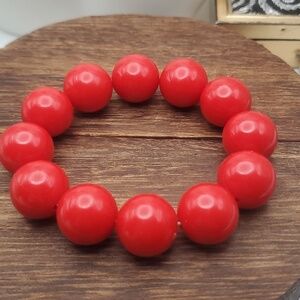 Retro bombshell chunky beaded‎ bracelet B0622